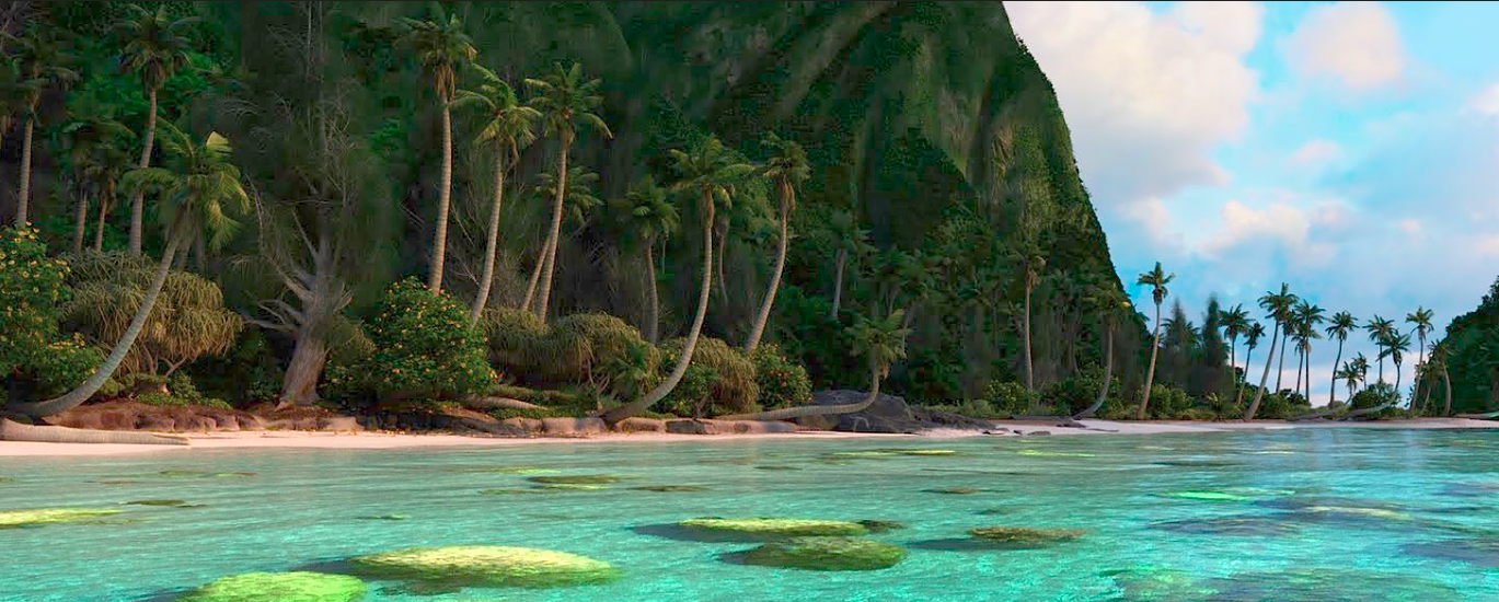 Moana Island scene rendered with Intel® OSPRay and Intel® Open Image Denoise.